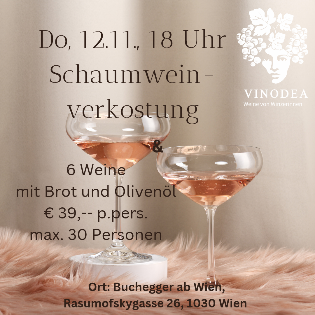 Vinodea | Weinhandlung | Weine von Winzerinnen | Shop | Verkostungen | Schaumweinverkostung